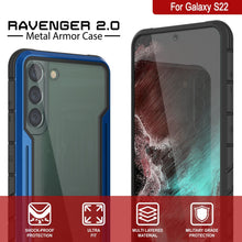 Charger l'image dans la galerie, Punkcase S22 ravenger Case Protective Military Grade Multilayer Cover [Navy Blue] (Color in image: Red)

