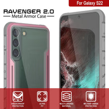 Charger l'image dans la galerie, Punkcase S22 ravenger Case Protective Military Grade Multilayer Cover [Rose-Gold] (Color in image: Grey-Black)
