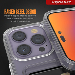 Coque porte-cartes iPhone 14 Pro [Série Crystal CardSlot] [Ajustement fin]
