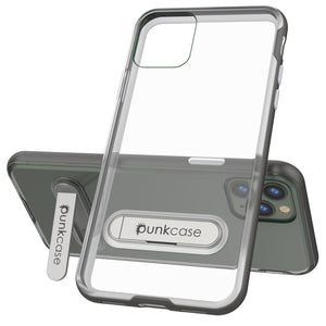 iPhone 11 Pro Max Case, PUNKcase [LUCID 3.0 Series] [Slim Fit] Armor Cover w/ Integrated Screen Protector [Grey] (Color in image: Silver)