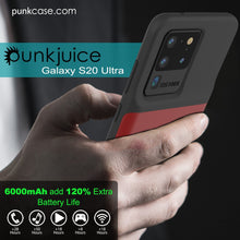 Load image into Gallery viewer, PunkJuice S20 Ultra Battery Case Red - Fast Charging Power Juice Bank with 6000mAh (Color in image: All Blue)
