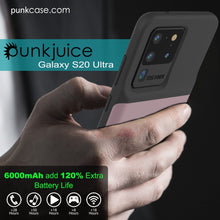 Charger l&#39;image dans la galerie, PunkJuice S20 Ultra Battery Case Rose - Fast Charging Power Juice Bank with 6000mAh 
