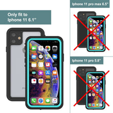 Charger l&#39;image dans la galerie, iPhone 11 Waterproof Case, Punkcase [Extreme Series] Armor Cover W/ Built In Screen Protector [Teal] (Color in image: Red)
