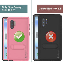 Load image into Gallery viewer, PunkCase Galaxy Note 10 Waterproof Case, [KickStud Series] Armor Cover [Pink] (Color in image: Purple)
