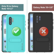 Load image into Gallery viewer, PunkCase Galaxy Note 10 Waterproof Case, [KickStud Series] Armor Cover [Teal] (Color in image: Purple)
