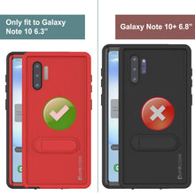 Load image into Gallery viewer, PunkCase Galaxy Note 10 Waterproof Case, [KickStud Series] Armor Cover [Red] (Color in image: Purple)
