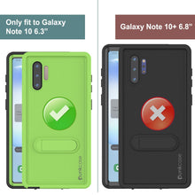 Load image into Gallery viewer, PunkCase Galaxy Note 10 Waterproof Case, [KickStud Series] Armor Cover [Light-Green] (Color in image: Purple)
