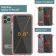 Load image into Gallery viewer, iPhone 11 Pro Case, PUNKcase [LUCID 3.0 Series] [Slim Fit] Armor Cover w/ Integrated Screen Protector [Red] (Color in image: Teal)
