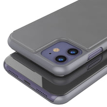 Charger l&#39;image dans la galerie, Punkcase iPhone 11 / XI Reflector Case Protective Flip Cover [Silver] (Color in image: Black)
