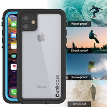 Charger l&#39;image dans la galerie, iPhone 11 Waterproof Case, Punkcase [Extreme Series] Armor Cover W/ Built In Screen Protector [Light Blue] (Color in image: Light Green)
