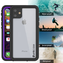 Charger l&#39;image dans la galerie, iPhone 11 Waterproof Case, Punkcase [Extreme Series] Armor Cover W/ Built In Screen Protector [Purple] (Color in image: Teal)
