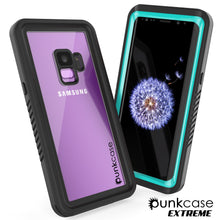 Charger l&#39;image dans la galerie, Galaxy S9 Waterproof Case, Punkcase [Extreme Series] [Slim Fit] [IP68 Certified] [Shockproof] [Snowproof] [Dirproof] Armor Cover W/ Built In Screen Protector for Samsung Galaxy S9 [Teal] 
