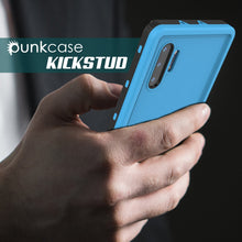 Charger l&#39;image dans la galerie, PunkCase Galaxy Note 10+ Plus Waterproof Case, [KickStud Series] Armor Cover [Light-Blue] (Color in image: Red)
