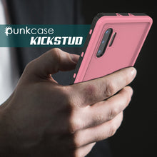 Load image into Gallery viewer, PunkCase Galaxy Note 10 Waterproof Case, [KickStud Series] Armor Cover [Pink] (Color in image: Red)
