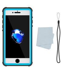 Charger l&#39;image dans la galerie, Apple iPhone 7 Waterproof Case, PUNKcase CRYSTAL Light Blue  W/ Attached Screen Protector  | Warranty (Color in image: Red)

