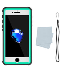 Charger l&#39;image dans la galerie, Apple iPhone 7 Waterproof Case, PUNKcase CRYSTAL Teal W/ Attached Screen Protector  | Warranty (Color in image: Light Blue)
