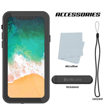 Load image into Gallery viewer, iPhone X Waterproof IP68 Case, Punkcase [Black] [StudStar Series] [Slim Fit] [Dirtproof] (Color in image: light green)
