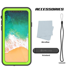 Load image into Gallery viewer, iPhone X Waterproof IP68 Case, Punkcase [Light green] [StudStar Series] [Slim Fit] [Dirtproof] (Color in image: red)
