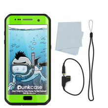 Load image into Gallery viewer, Galaxy S7 EDGE Waterproof Case PunkCase StudStar Light Green Thin 6.6ft Underwater IP68 ShockProof (Color in image: purple)
