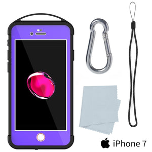 iPhone SE (4.7") Waterproof Case, Punkcase ALPINE Series, Purple | Heavy Duty Armor Cover (Color in image: teal)