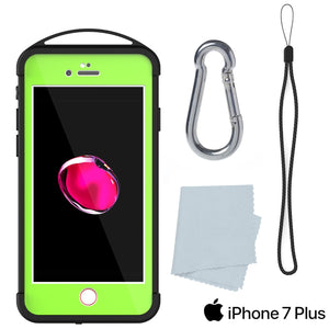 iPhone 7+ Plus Waterproof Case, Punkcase ALPINE Series, Light Green | Heavy Duty Armor Cover (Color in image: pink)