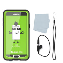 Charger l&#39;image dans la galerie, Galaxy Note 5 Waterproof Case, Punkcase StudStar Light Green Shock/Dirt Proof | Lifetime Warranty (Color in image: red)
