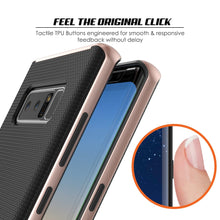 Load image into Gallery viewer, Galaxy Note 8 Case, PunkCase [Stealth Series] Hybrid 3-Piece Shockproof Dual Layer Cover [Non-Slip] [Soft TPU + PC Bumper] with PUNKSHIELD Screen Protector for Samsung Note 8 [Rose Gold] (Color in image: Silver)
