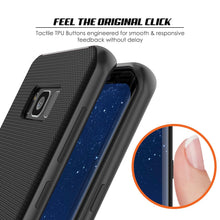 Load image into Gallery viewer, Galaxy S8 PLUS Case, PunkCase [Stealth Series] Hybrid 3-Piece Shockproof Dual Layer Cover [Non-Slip] [Soft TPU + PC Bumper] with PUNKSHIELD Screen Protector for Samsung S8+ [Black] (Color in image: Red)

