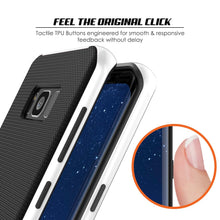 Load image into Gallery viewer, Galaxy S8 PLUS Case, PunkCase [Stealth Series] Hybrid 3-Piece Shockproof Dual Layer Cover [Non-Slip] [Soft TPU + PC Bumper] with PUNKSHIELD Screen Protector for Samsung S8+ [White] (Color in image: Silver)
