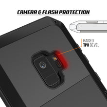 Charger l&#39;image dans la galerie, Galaxy S9 Metal Case, Heavy Duty Military Grade Rugged Armor Cover [shock proof] Hybrid Full Body Hard Aluminum &amp; TPU Design [non slip] W/ Prime Drop Protection for Samsung Galaxy S9 [Black] (Color in image: Neon)
