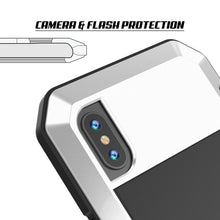 Load image into Gallery viewer, iPhone X Metal Case, Heavy Duty Military Grade Rugged White Armor Cover [shock proof] Hybrid Full Body Hard Aluminum &amp; TPU Design (Color in image: Neon)
