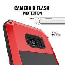 Charger l&#39;image dans la galerie, Galaxy Note 8  Case, PUNKcase Metallic Red Shockproof  Slim Metal Armor Case (Color in image: black)
