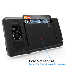 Charger l&#39;image dans la galerie, Galaxy Note 5 Case PunkCase CLUTCH Black Series Slim Armor Soft Cover Case w/ Tempered Glass (Color in image: Pink)
