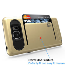 Charger l&#39;image dans la galerie, Galaxy Note 5 Case PunkCase CLUTCH Gold Series Slim Armor Soft Cover Case w/ Tempered Glass (Color in image: Pink)
