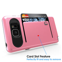 Charger l&#39;image dans la galerie, Galaxy Note 5 Case PunkCase CLUTCH Pink Series Slim Armor Soft Cover Case w/ Tempered Glass (Color in image: Black)
