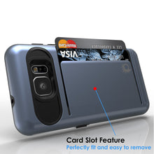 Charger l&#39;image dans la galerie, Galaxy Note 5 Case PunkCase CLUTCH Navy Series Slim Armor Soft Cover Case w/ Tempered Glass (Color in image: Grey)

