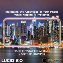 Load image into Gallery viewer, iPhone 7+ Plus Case Punkcase® LUCID 2.0 Crystal Pink Series w/ SHIELD Screen Protector | Ultra Fit (Color in image: light blue)
