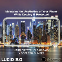 Load image into Gallery viewer, iPhone 8+ Plus Case Punkcase® LUCID 2.0 Clear Series Series w/ SHIELD Screen Protector | Ultra Fit (Color in image: teal)
