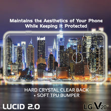 Charger l&#39;image dans la galerie, LG v20 Case Punkcase® LUCID 2.0 Clear Series w/ PUNK SHIELD Glass Screen Protector | Ultra Fit (Color in image: light blue)
