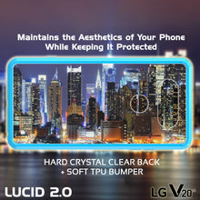 Charger l&#39;image dans la galerie, LG v20 Case Punkcase® LUCID 2.0 Light Blue Series w/ PUNK SHIELD Glass Screen Protector | Ultra Fit (Color in image: crystal black)
