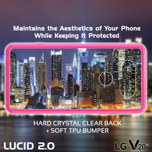 Load image into Gallery viewer, LG v20 Case Punkcase® LUCID 2.0 Pink Series w/ PUNK SHIELD Glass Screen Protector | Ultra Fit (Color in image: crystal black)
