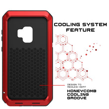 Charger l&#39;image dans la galerie, Galaxy S9 Metal Case, Heavy Duty Military Grade Rugged Armor Cover [shock proof] Hybrid Full Body Hard Aluminum &amp; TPU Design [non slip] W/ Prime Drop Protection for Samsung Galaxy S9 [Red] (Color in image: Neon)
