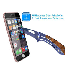 Load image into Gallery viewer, iPhone 6+/6s+ Plus  Black Screen Protector, Punkcase SHIELD Tempered Glass Protector 0.33mm Thick 9H 
