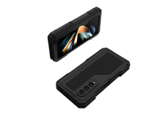 Load image into Gallery viewer, Coque métallique Galaxy Z Fold4, résistante de qualité militaire à usage intensif, couverture intégrale pour le corps en [Argent].
