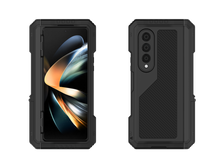 Load image into Gallery viewer, Galaxy Z Fold4 Étui en métal, Coque militaire robuste intégrale [Or]
