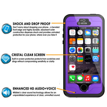 Load image into Gallery viewer, iPhone 5S/5 Waterproof Case, PunkCase StudStar Purple Case Water/Shock/Dirt Proof | Lifetime Warranty (Color in image: light blue)
