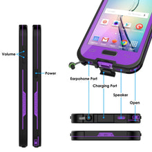 Load image into Gallery viewer, Galaxy S6 Waterproof Case, PunkCase SpikeStar Purple Water/Shock/Dirt/Snow Proof | Lifetime Warranty (Color in image: pink)
