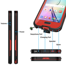 Load image into Gallery viewer, Galaxy S6 Waterproof Case, Punkcase SpikeStar Red Water/Shock/Dirt/Snow Proof | Lifetime Warranty (Color in image: teal)

