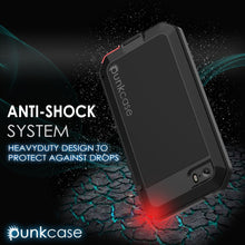 Charger l&#39;image dans la galerie, iPhone SE/5/5s Case, Punkcase® METALLIC Series BLACK w/ TEMPERED GLASS | Aluminum Frame (Color in image: Silver)
