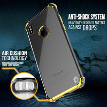 Charger l&#39;image dans la galerie, iPhone X Case, Punkcase [BLAZE SERIES] Protective Cover W/ PunkShield Screen Protector [Shockproof] [Slim Fit] for Apple iPhone 10 [Gold] (Color in image: Silver)
